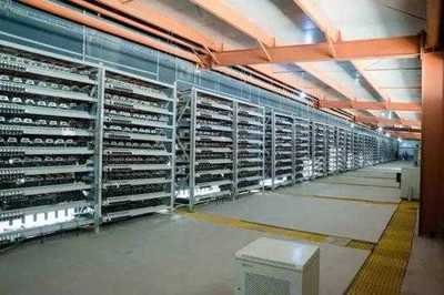 A state-of-the-art mining farm with advanced cooling systems