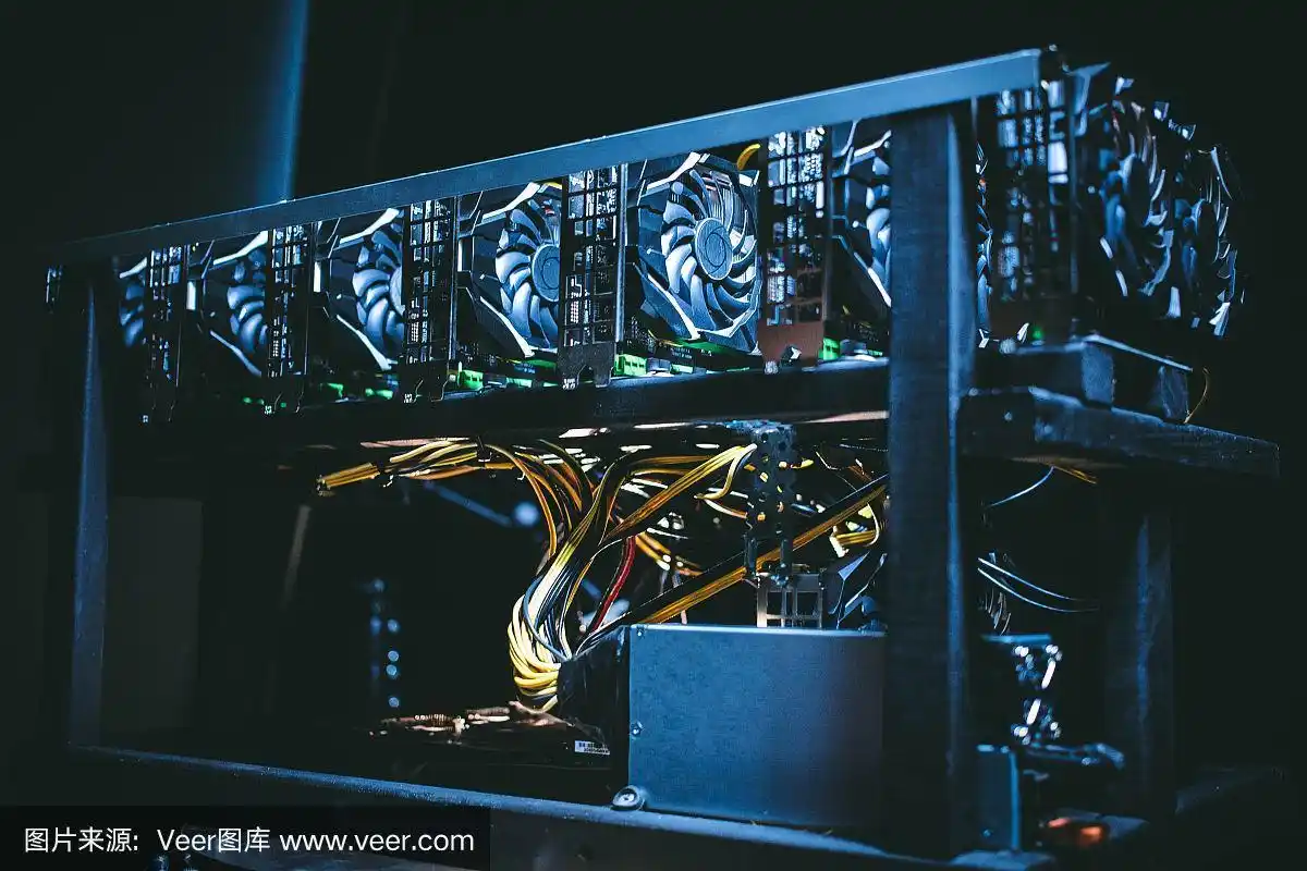 A large-scale mining farm showcasing rows of mining rigs in a climate-controlled environment.